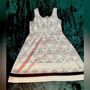 Mystree dress size M Black & white Sleeveless‎ SOFT EUC! Boutique 0268